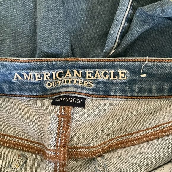 AEO American Eagle Super Stretch Jegging Skinny Jeans - Size 2 Light-Medium Wash - Picture 5 of 9